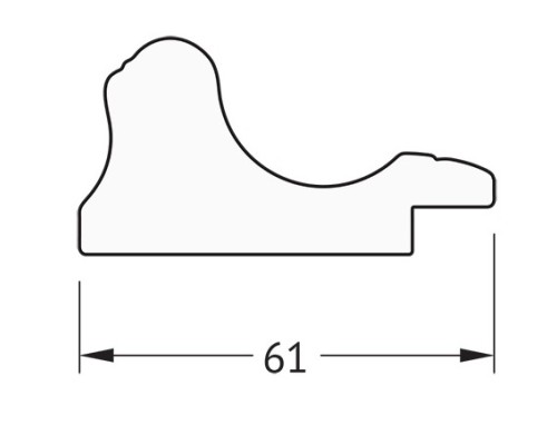 Зеркало Evoform Definite 104х54 BY 1058 в багетной раме - Золотой акведук 61 мм
