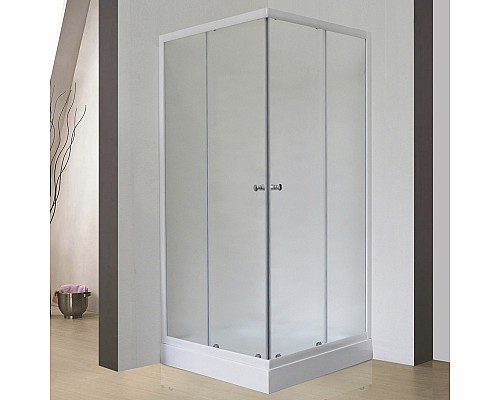 Душевой уголок Royal Bath HPD 75х75 RB75HPD-C без поддона профиль Белый стекло матовое