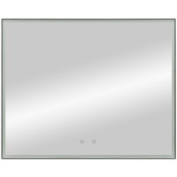 Зеркало Art&Max Arezzo AM-Are-1000-800-DS-FC-H-Nero с подсветкой с сенсорным выключателем Черное