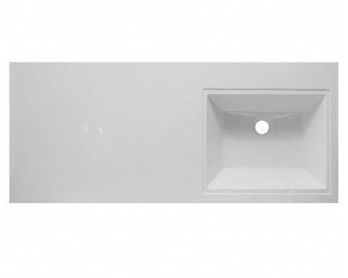 Раковина Эстет Даллас 120 R ФР-00001528 над стиральной машиной Белая