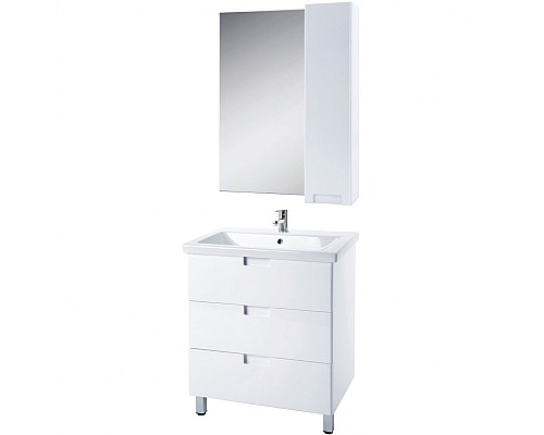 Зеркало со шкафом Bellezza Пегас 70 R 4610411001013 Белое