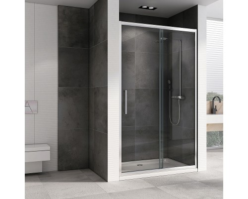 Душевая дверь Abber Schwarzer Diamant 160 AG30160H профиль Хром стекло прозрачное