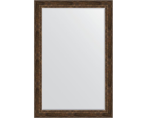 Зеркало Evoform Exclusive 182х122 BY 3638 с фацетом в багетной раме - Состаренное дерево с орнаментом 120 мм