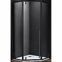 Душевой уголок Vincea Penta 90x90 VSP-3P900CLB профиль Черный стекло прозрачное