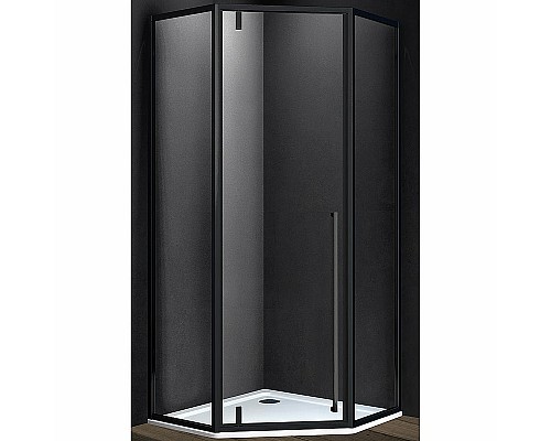 Душевой уголок Vincea Penta 90x90 VSP-3P900CLB профиль Черный стекло прозрачное