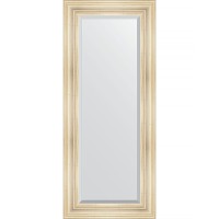 Зеркало Evoform Exclusive 139х59 BY 3523 с фацетом в багетной раме - Травленое серебро 99 мм