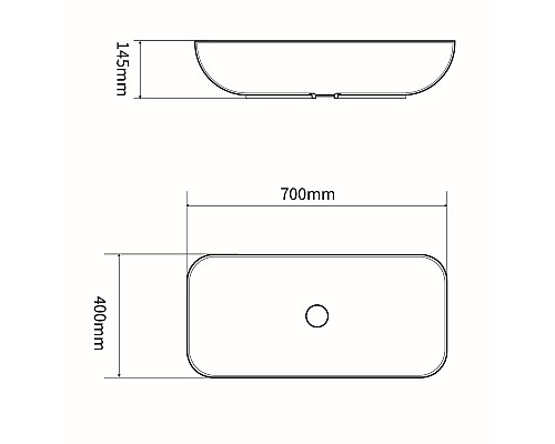 Раковина керамическая накладная SantiLine SL-1032