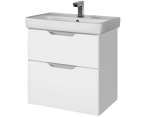 Тумба под раковину Dreja Q 55 99.0007 подвесная Белый глянец