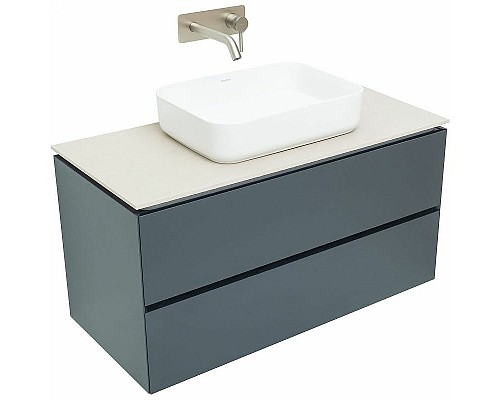 Тумба под раковину Allen Brau Infinity 100 1.21003.AM подвесная Антрацит матовый