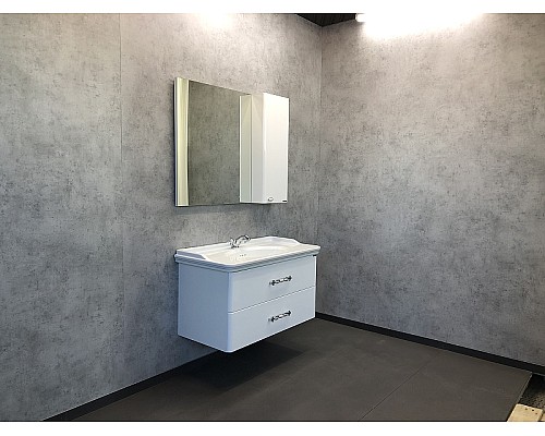 Зеркало со шкафом Comforty Неаполь 100 00004139023 Белое