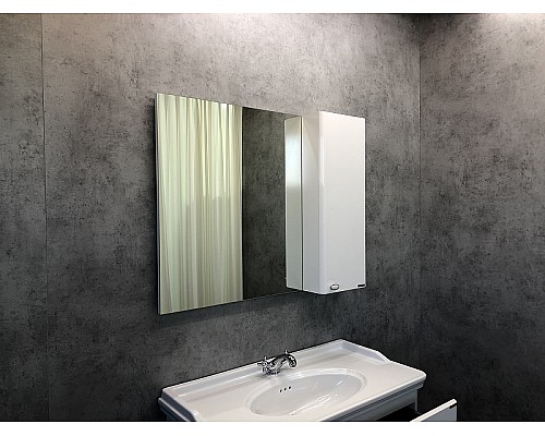 Зеркало со шкафом Comforty Неаполь 100 00004139023 Белое