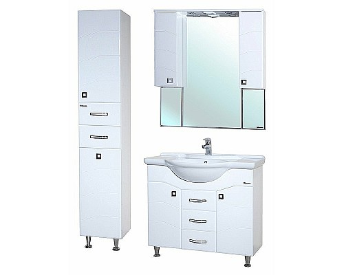 Шкаф пенал Bellezza Джулия 35 4621204710012 Белый