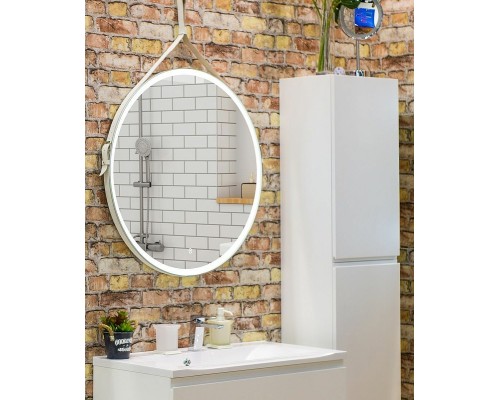 Зеркало Art&Max Milan AM-Mil-1000-DS-F с подсветкой с сенсорным выключателем Белое