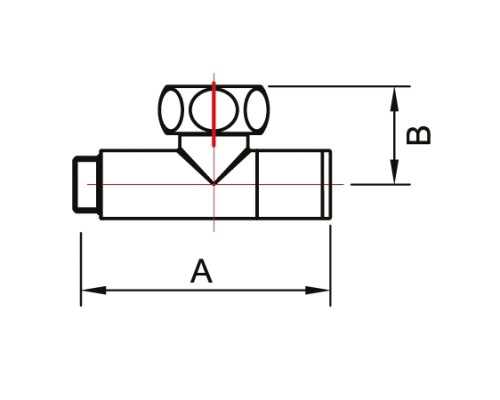 ВЕНТИЛЬ ЗАПОРНЫЙ УГЛОВОЙ КОЛП 1" x 1/2" г/ш