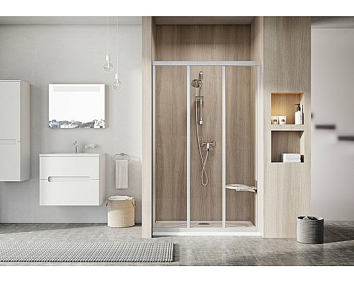 Душевая дверь Ravak Supernova ASDP3-110 00VD0UR2Z1 профиль Сатин стекло Transparent