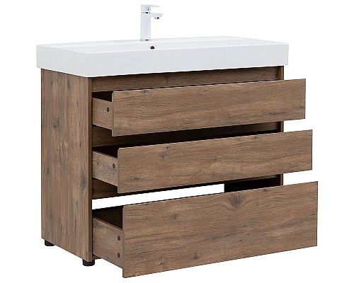 Тумба под раковину Aquanet Nova Lite 100 302480 Дуб рустикальный