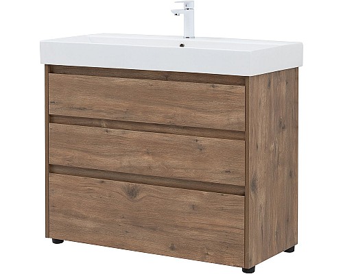 Тумба под раковину Aquanet Nova Lite 100 302480 Дуб рустикальный