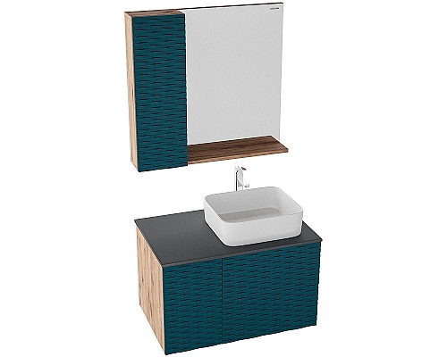 Зеркало со шкафом Grossman Альба 80 L 208005 Веллингтон Бриз