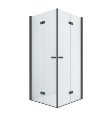 Душевое ограждение NEW TRENDY NEW SOLEO BLACK складные 2D 100x70x195 (черный)