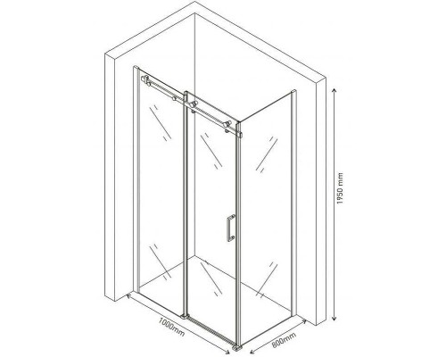Душевой уголок Berges Gelios 1000x800