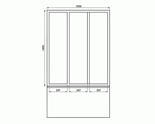 Шторка на ванну Bas Кэмерон 120 ШТ00067 профиль Белый стекло прозрачное