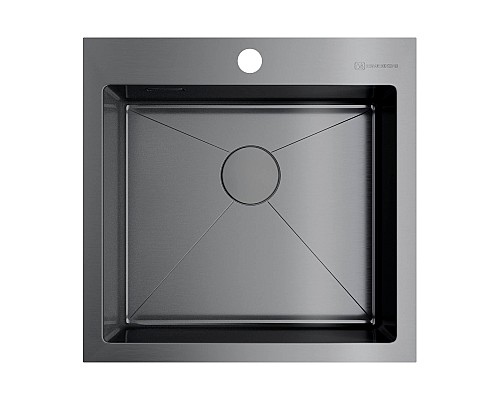 Кухонная мойка Omoikiri Akisame 51-GM 4973440 вороненая сталь Кухонная мойка Omoikiri Akisame 51-GM 4973440 вороненая сталь
