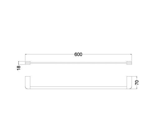 Держатель для полотенец Schein Allom 22811 Хром