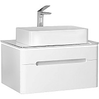 Тумба под раковину Jorno Shine 75 Shi.01.75/P/W подвесная Белая