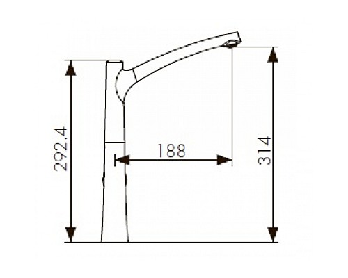Смеситель для кухонной мойки KAISER Stick 49144
