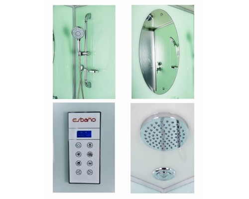 Душевая кабина Esbano с LED освещением ES-L100PR 