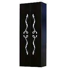 Шкаф пенал Clarberg Due amanti 50 DUE0505BLK Черный без ручек