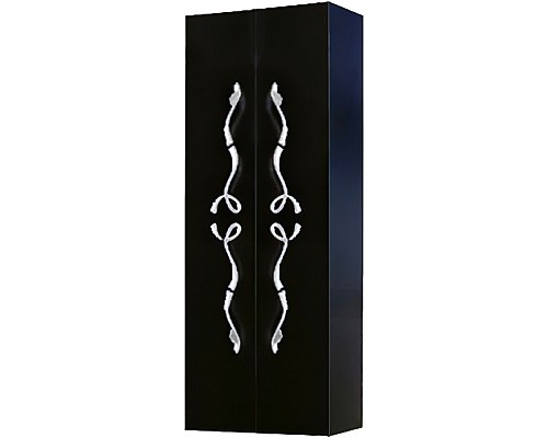 Шкаф пенал Clarberg Due amanti 50 DUE0505BLK Черный без ручек