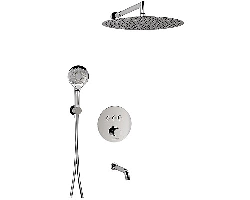 Душевая система WasserKRAFT Dinkel A175817 с термостатом Хром