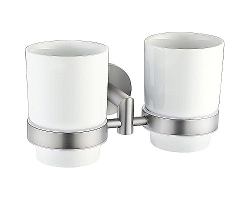 Стакан для зубных щеток Allen Brau Priority 6.31003-BN Белый Никель брашированный