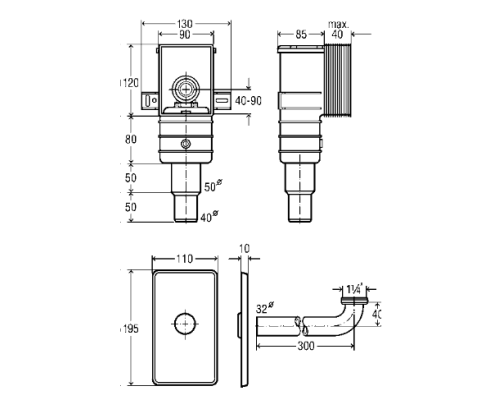 Сифон Viega 553753 Хром