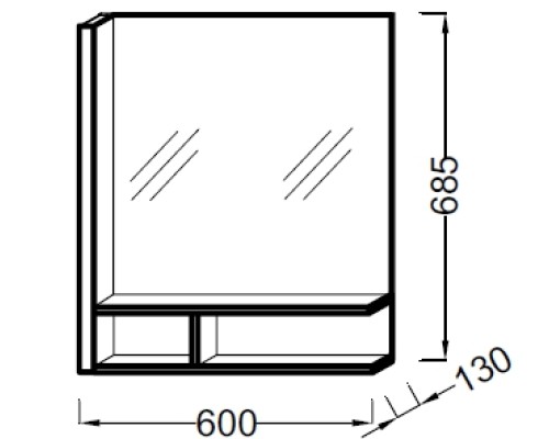 Зеркало Jacob Delafon 60 см с подсветкой EB1180GNF