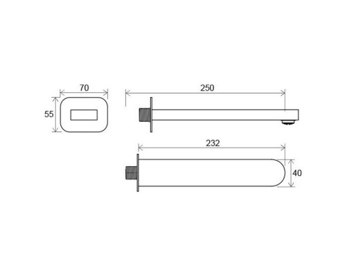 Излив на ванну Ravak X07P113