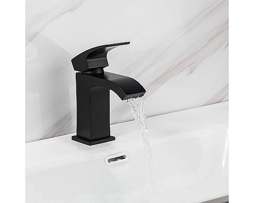 Смеситель для раковины Gappo G07-6 G1007-6 Черный матовый