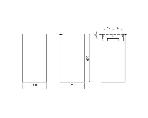Квадратная мусорная корзина Bemeta 45 л