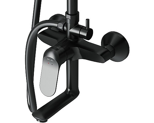 Душевая система AM.PM Sunny F0785C922 Черная матовая