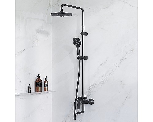 Душевая система AM.PM Sunny F0785C922 Черная матовая