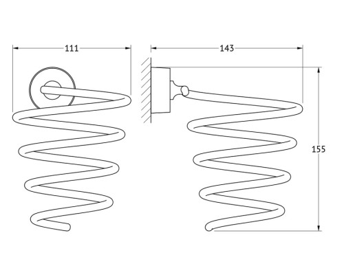 Держатель фена (хром) FBS NOS 080 