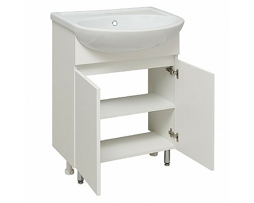 Тумба под раковину Runo Лада 60 00-00001163 Белая
