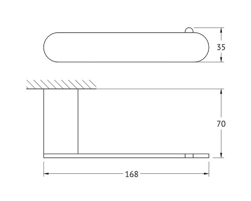 Держатель туалетной бумаги Artwelle Schwarz 7716 Черный матовый