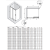 Душевое ограждение NEW TRENDY PRIME 130x80x200 (хром)