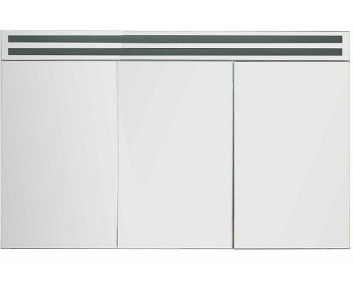 Зеркальный шкаф De Aqua Эколь 120 с подсветкой Белый матовый