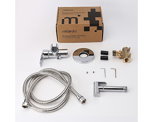 Гигиенический душ со смесителем Milardo Rora RORSBR0M08 Хром