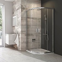 Полукруглая душевая кабина Ravak Blix 3B270C00Z1 90 блестящий прозрачный
