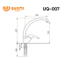 Смеситель для кухни Ulgran Quartz Космос