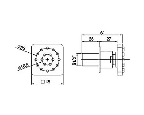 Душевая форсунка Paini 50CR721Q Хром